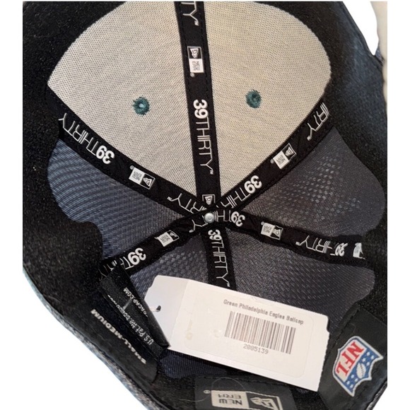 Philadelphia Eagles New Era 39THIRTY NFL Cap Hat Teal‎ Sm/M - Picture 4 of 6